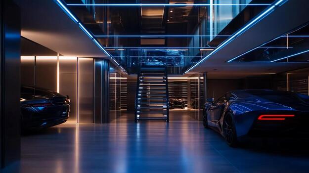 Car workshop lift layout and equipment planning