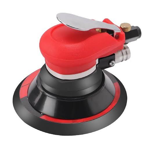 Automotive air sander connected to body shop dust extraction system