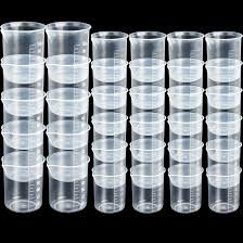 Automotive paint mixing cups and consumables
