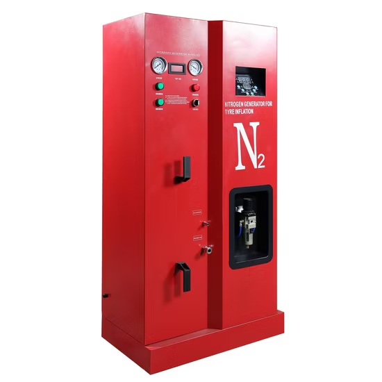 Nitrogen inflation system for tyre shop