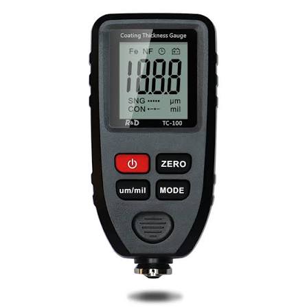 Paint thickness gauge for professional detailing studio