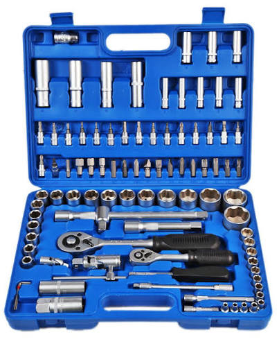 Socket set for tyre shop and garage
