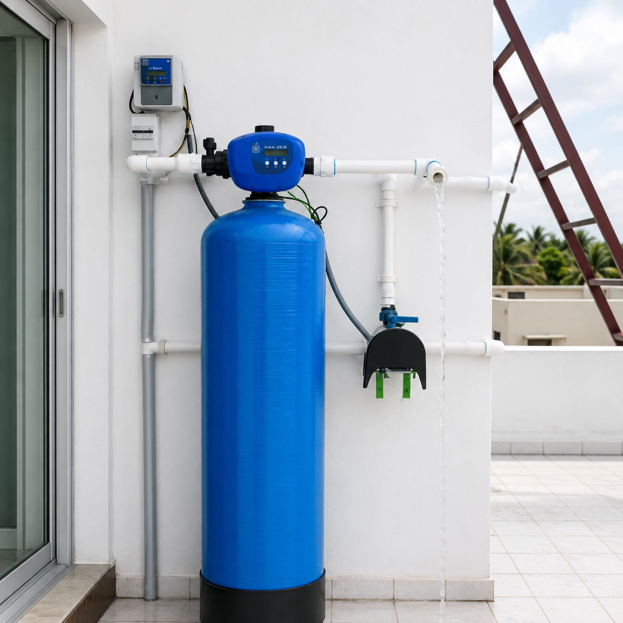 Water softener plant for car wash business